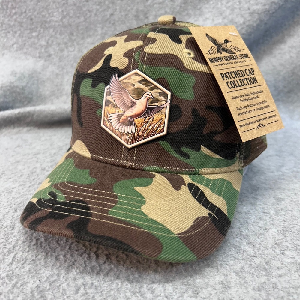 Flying Dove Patch Mens Camo Trucker Hat Snapback OSFM NWT